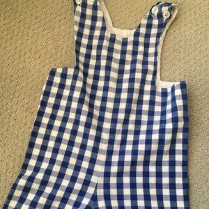 Kayce Huges 2T Blue Gingham Shortall/Jon Jon